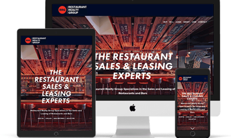 Public Restaurant Realty Group website design preview