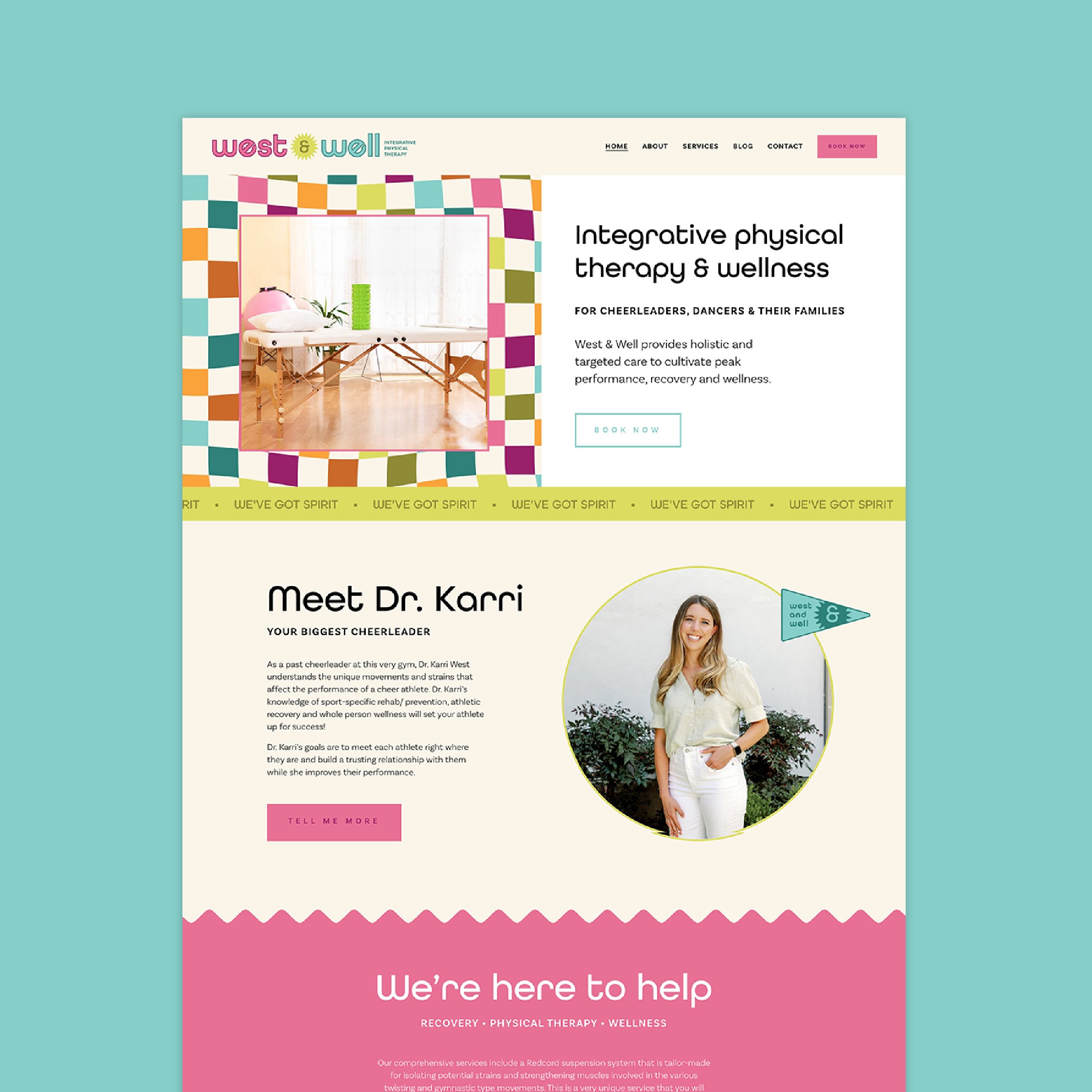 Public West & Well website design preview